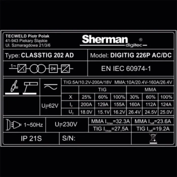 Sherman DIGITIG 226P AC/DC